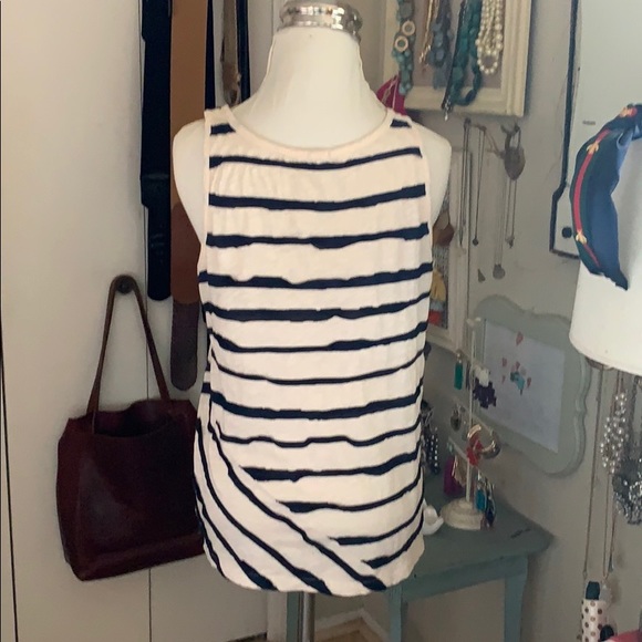 J. Crew Silk Stripe Nautical Tank - Picture 3 of 5